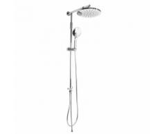 Colonna doccia serie malibu con doccino e soffione 25 cm.