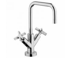Monoforo lavabo con bocca tubo orientabile Paini LEMON 83cr250 | Cromo