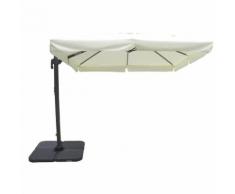 OMBRELLONE DA GIARDINO 3 X 3 PALO LATERALE NERO TELO BEIGE PER ESTERNO RISTORANTE GELATERIA BAR