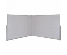 Tenda da sole laterale retrattile 180x600 cm grigia