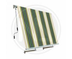 TENDA DA SOLE A CADUTA FANTASIA ECRU'/VERDE 2,50X2,50MT PAPILLON