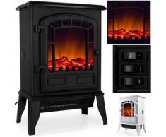 Camino elettrico stufa elettrica 2000w led 38x24x56cm caminetto per interno casa colore principale: