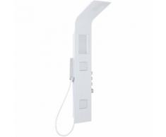 Stamford Colonna Doccia Termostatica Idromassaggio in Alluminio con Mensola Integrata -Bianco