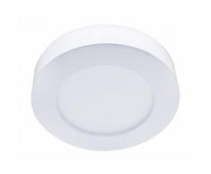 Plafoniera Led Slim 16W Cornice Bianca Applique Tondo Bianco Neutro 4000K