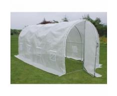 Serra tunnel da giardino con porta battente MIMOSA - 9m² - 4,5 x 2 x 2 m