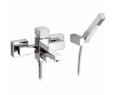 Rubinetto vasca esterno, con doccia duplex - serie sq3