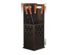 Set camino angolo rombi con 4 accessori mis. 27x50, porta at...