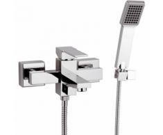 Rubinetto esterno per vasca con doccia duplex - serie qubika