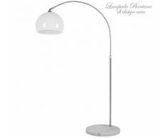 Lampada da terra ad ARCO Piantana Retro Salotto Studio con Paralume Regolabile