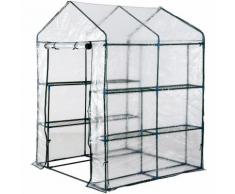 Outsunny Serra da Giardino in PVC Trasparente 143x143x195cm