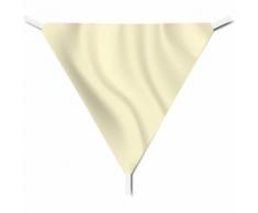 Tenda a vela triangolare ombreggiante 3, 4, 5 e 6 metri - vari colori [Colore - Avorio, Misure
