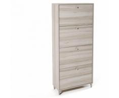 Scarpiera con 4 ante a ribalta mobile salvaspazio arredamento design EL7004OLMO
