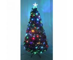 ALBERO DI NATALE CON FIBRE OTTICHE H.150CM 170 RAMI ILLUMINATO LUCI