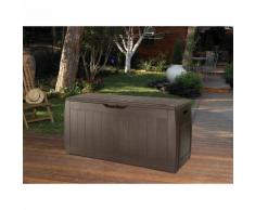Cassapanca Baule in Resina Cassa Panca Da Giardino Effetto Legno Hollywood