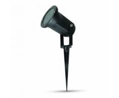 Faretto faro LED GU10 giardino picchetto supporto piante IP65 nero esterno DR