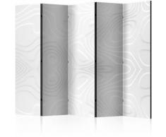 Paravento 5 Pannelli - White Waves Ii 225x172cm Erroi