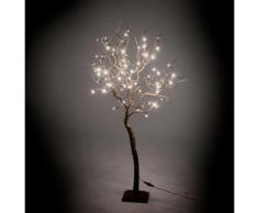 Albero Di Natale Luminoso Con 78 Led Luce Calda 17x17xh123cm Adami Marrone