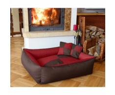 Cuccia cuccetta letto lettino per cani gatti animali 2 in 1 rosso l-xl-xxl misura xxl 120x85 rosso
