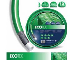 Tubo Acqua Retinato Irrigazione Giardino Prato 5/8''(15mm) PVC 4 Strati 50m Verde