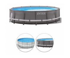 Piscina Intex Ultra Frame Diametro 4,27 X H.1,07 M - Grigio Chiaro