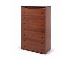Settimino Maxy mobile legno melamminico colore noce antico misura 76x40x128 cm