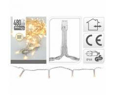 LUCI DI NATALE 480 LED BIANCO CALDO LUCE FISSA ESTERNO ALBERO INTERNO