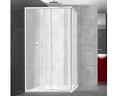Box Doccia angolare 70X100 in alluminio e pannello in acrilico