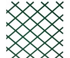 Traliccio in Plastica Verde grigliato estensibile 400x160 cm per piante e fiori