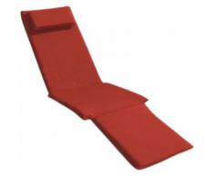 Cuscino ROSSO per Sdraio / Lettino da Giardino e Patio Trueshopping ‘Ambleside’