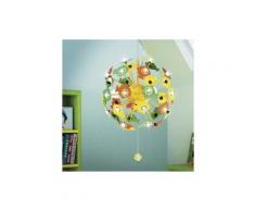 K-surf/s41 - lampadario sospensione sferico pesciolini metallo acrilico cameretta 1,98 watt e14