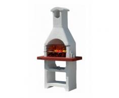 Barbecue in muratura, modello 'CAYMAN'. In cemento, funziona a carbonella