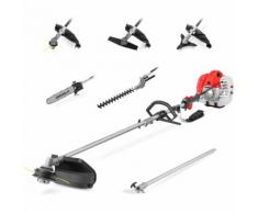 Attrezzo 6-in-1 65cc 4,9cv: Tagliabordi, Tosaerba, Potatore, Decespugliatore -GREENCUT