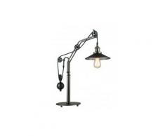 I-arkita-l - lampada da tavolo metallo vetro specchio rustica vintage e27