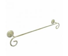 Porta salviette in ferro battuto, dimensione-colore 60cm-madreperla/oro