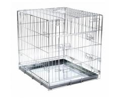 Gabbia per cani trasporto trasportino auto cane 2 entrate cm107x74x83