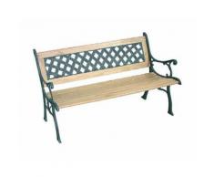 PANCHINA GHISA/LEGNO QUADRI cm 126 VETTE 04777