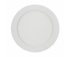 Confezione da 5 Pz di Plafoniera Led Slim 20W Cornice Bianca Applique Tondo Bianco Neutro 4000K