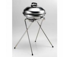 Barbecue A Gas Gpl E/o Metano Ø47cm In Acciaio Ompagrill Alueco 4776/cover