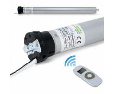Kit Motore Elettrico + Telecomando Per Tapparella O Tenda Da Sole 20nm - 40kg