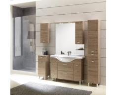 Mobile bagno a terra Rimini24 cm 165x195x50 rovere nabucco