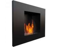 Camino A Bioetanolo Da Parete 68,5x53,4x21,4 Cm Flig New York Nero