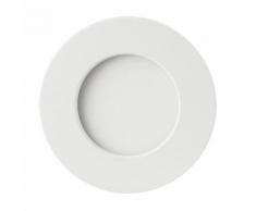 Confezione da 10 Pz di Plafoniera Led Slim 9W Cornice Bianca Applique Tondo Bianco Freddo 6000k