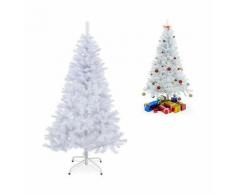 Albero di natale abete artificiale misure diverse e in omaggio 103 addobbi altezza (cm) 150 cm con