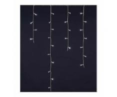 Tenda Luminosa Natale 182 Led 8 Giochi Di Luce Bianco Freddo Interno Esterno 5 Metri
