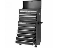 Carrello per strumenti PRO armadio acciaio 4 ruote 16 cassetti - GREENCUT