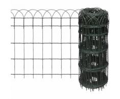 Recinzione estensibile per giardino e prato 25 x 0,65 m