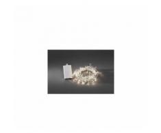Konstsmide 3719-103 Catena luminosa a batteria esterno a batteria 128 LED Bianco caldo Lunghezza