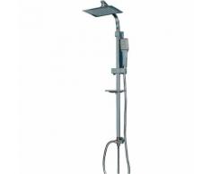 Colonna doccia in acciaio inox lucido duplex deviatore senza miscelatore