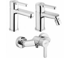 Set miscelatori Jacuzzi Flag bidet lavabo e esterno doccia per piletta