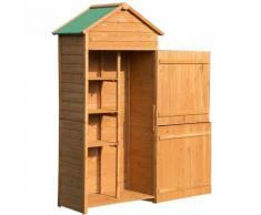 Outsunny Casetta Box Porta Attrezzi in Legno da Giardino Ripostiglio da Esterno
